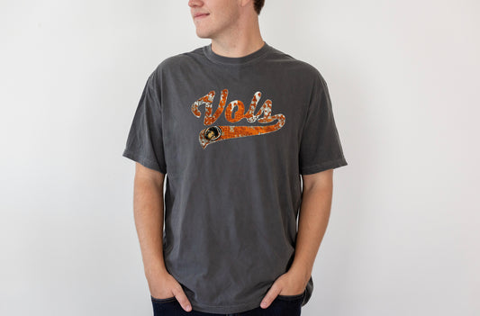 Tennessee Vols Football Applique t-shirt | Comfort colors