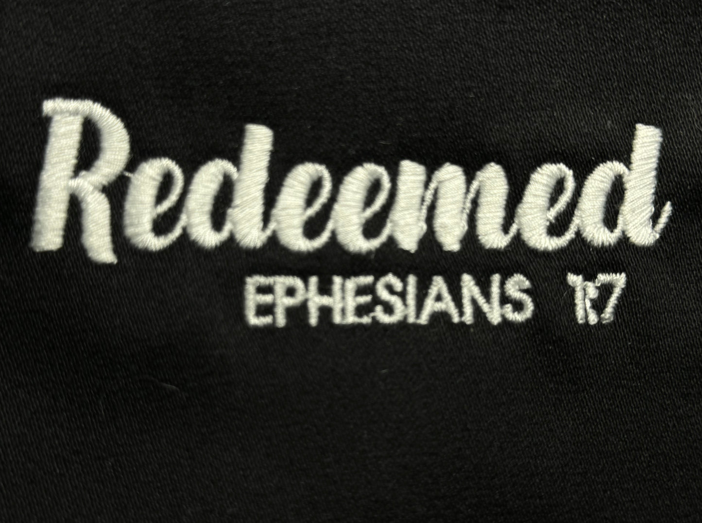 Redeemed Ephesians 1:7 Embroidered Comfort Color t-shirt